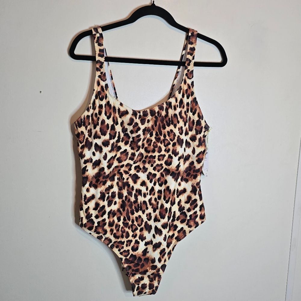 Mynah XL Leopard One Piece Bathing Suit